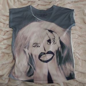 Hands over face graphic tshirt